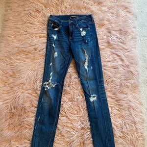 Express jeans ripped